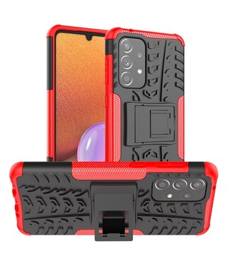 Rood Bandenprofiel Hybride Hoesje Samsung Galaxy A33