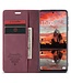 CaseMe Rood-Bruin Wallet Bookcase Hoesje voor de Samsung Galaxy A33