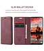 CaseMe Rood-Bruin Wallet Bookcase Hoesje voor de Samsung Galaxy A33