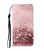 Rozegoud Glitter Print Bookcase Hoesje voor de Samsung Galaxy A33