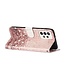 Rozegoud Glitter Print Bookcase Hoesje voor de Samsung Galaxy A33