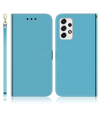 Blauw Mirror Bookcase Hoesje Samsung Galaxy A33