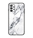 Zwart / Wit Marmer Hybride Hoesje voor de Samsung Galaxy A33
