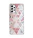 Roze / Wit Marmer TPU Hoesje voor de Samsung Galaxy A33