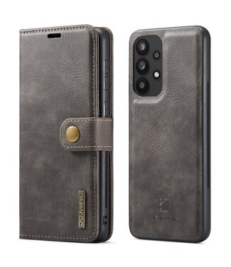 Grijs Splitleer Bookcase Hoesje Samsung Galaxy A33