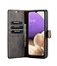 Grijs Splitleer Bookcase Hoesje voor de Samsung Galaxy A33