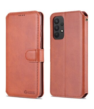 Azns Bruin Bookcase Hoesje Samsung Galaxy A33