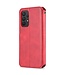 Azns Rood Bookcase Hoesje voor de Samsung Galaxy A33