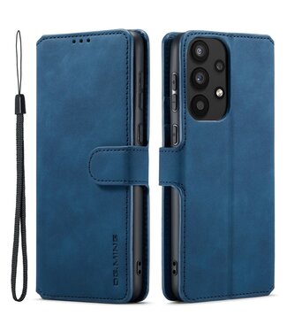 Blauw Retro Bookcase Hoesje Samsung Galaxy A33