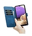 DG.Ming Blauw Retro Bookcase Hoesje voor de Samsung Galaxy A33