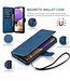 Blauw Retro Bookcase Hoesje voor de Samsung Galaxy A33