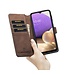 Koffiebruin Retro Bookcase Hoesje voor de Samsung Galaxy A33