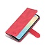 Azns Rood Mat Bookcase Hoesje voor de Samsung Galaxy A33