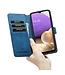 Blauw Retro Bookcase Hoesje voor de Samsung Galaxy A33