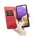 Rood Retro Bookcase Hoesje voor de Samsung Galaxy A33