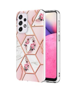 Roze Bloemen TPU Hoesje Samsung Galaxy A33