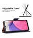 Donkerblauw Litchee Bookcase Hoesje voor de Samsung Galaxy A33