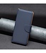 Donkerblauw Litchee Bookcase Hoesje voor de Samsung Galaxy A33