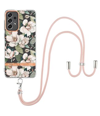 YB Gardenia Print TPU Hoesje met Koord Samsung Galaxy A33