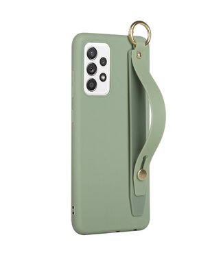 Groen Soft TPU Hoesje met Riempje Samsung Galaxy A33