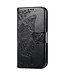 Zwart Vlinder Bookcase Hoesje voor de Samsung Galaxy A33