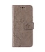 Grijs-bruin Vlnder Design Bookcase Hoesje voor de Samsung Galaxy A33