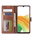 LC.IMEEKE Grijs Modern Bookcase Hoesje voor de Samsung Galaxy A33
