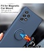 Donkerblauw Siliconen Hoesje met Ringstand voor de Samsung Galaxy A33