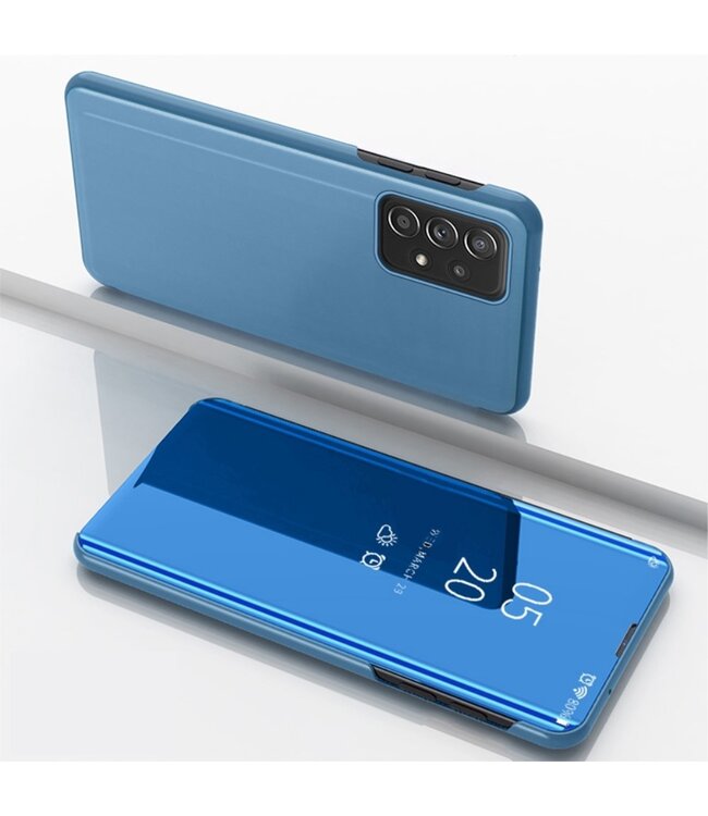 Blauw Mirror Bookcase Hoesje voor de Samsung Galaxy A33