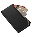 Zwart Litchee Bookcase Hoesje met Rits voor de Samsung Galaxy A33