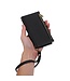 Zwart Litchee Bookcase Hoesje met Rits voor de Samsung Galaxy A33