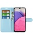 Blauw Effen Bookcase Hoesje voor de Samsung Galaxy A33