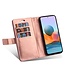Rosegoud Bookcase Hoesje met Rits voor de Samsung Galaxy A33