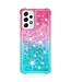 Roze / Blauw Glitter TPU Hoesje voor de Samsung Galaxy A33