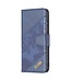 Binfen Color Blauw Krokodillen Bookcase Hoesje voor de Samsung Galaxy A33
