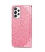 Roze Bloemen Mandala Bookcase Hoesje voor de Samsung Galaxy A33