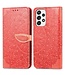 Rood Bloemen Mandala Bookcase Hoesje voor de Samsung Galaxy A33