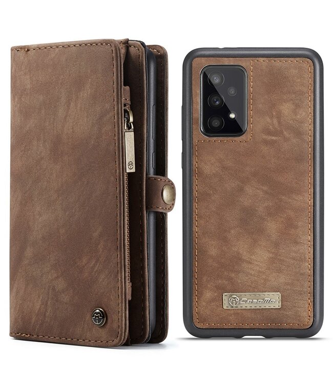 CaseMe Bruin 2-in-1 Wallet Hoesje voor de Samsung Galaxy A33