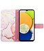 YB Roze Marmer Bookcase Hoesje voor de Samsung Galaxy A33
