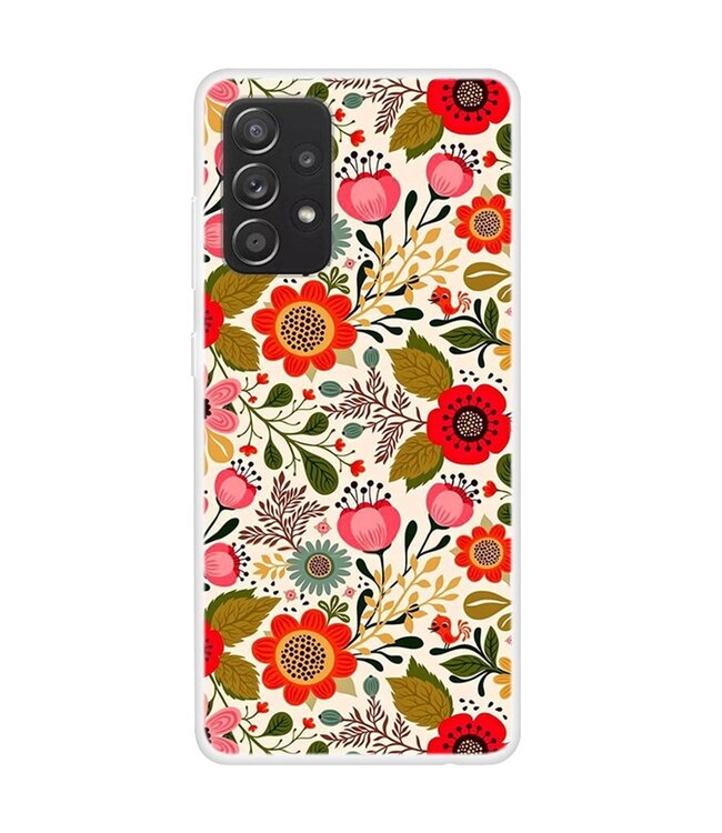 Bloemendesign TPU Hoesje voor de Samsung Galaxy A33