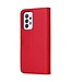 Rood Modern Bookcase Hoesje met Polsbandje voor de Samsung Galaxy A33
