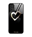 Zwart Gouden hart Hardcase Hoesje voor de Samsung Galaxy A33