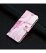 Roze Marmer Bookcase Hoesje voor de Samsung Galaxy A33