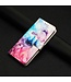 Roze / Paars Marmer Bookcase Hoesje voor de Samsung Galaxy A33