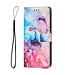Roze / Paars Marmer Bookcase Hoesje voor de Samsung Galaxy A33