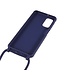 Donkerblauw Mat TPU Hoesje met Koord voor de Samsung Galaxy A13 (5G) / A04s