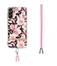 Roze Gardenia TPU Hoesje met Koord voor de Samsung Galaxy A13 (5G) / A04s