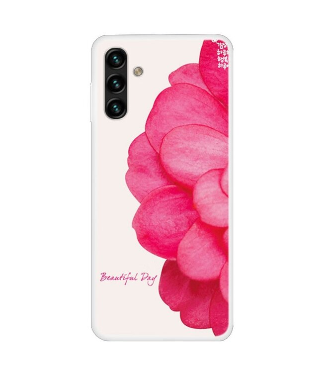 Roze Bloem TPU Hoesje voor de Samsung Galaxy A13 (5G) / A04s