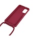 Rood Mat TPU Hoesje met Koord voor de Samsung Galaxy A13 (5G) / A04s