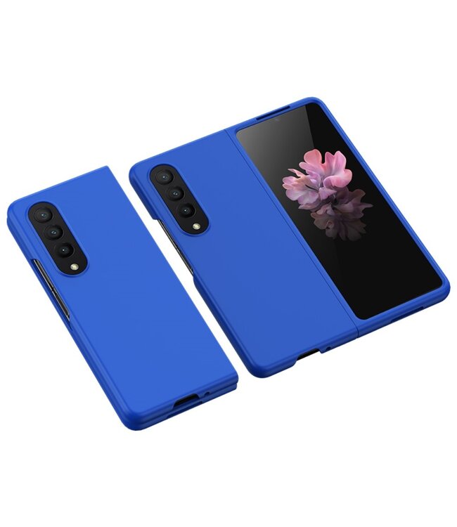 Blauw Hardcase Hoesje voor de Samsung Galaxy Z Fold 4